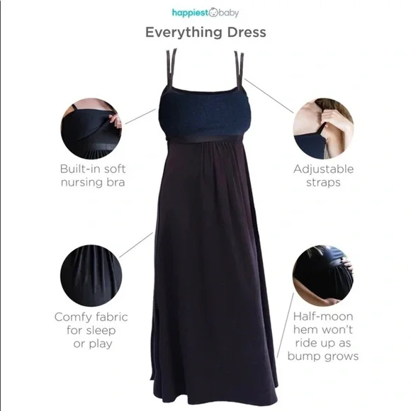 NWOT Happiest Baby Snoo Everything Camisole Dress Sz XL - Picture 3 of 12